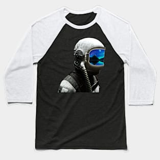 The Astronaut helmet and the Polar lights Baseball T-Shirt